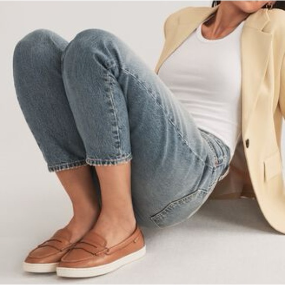 Cole Haan Nantucket Penny Loafer Genuine Leather Caramel Brown Classic Size 7.5 - Picture 2 of 10